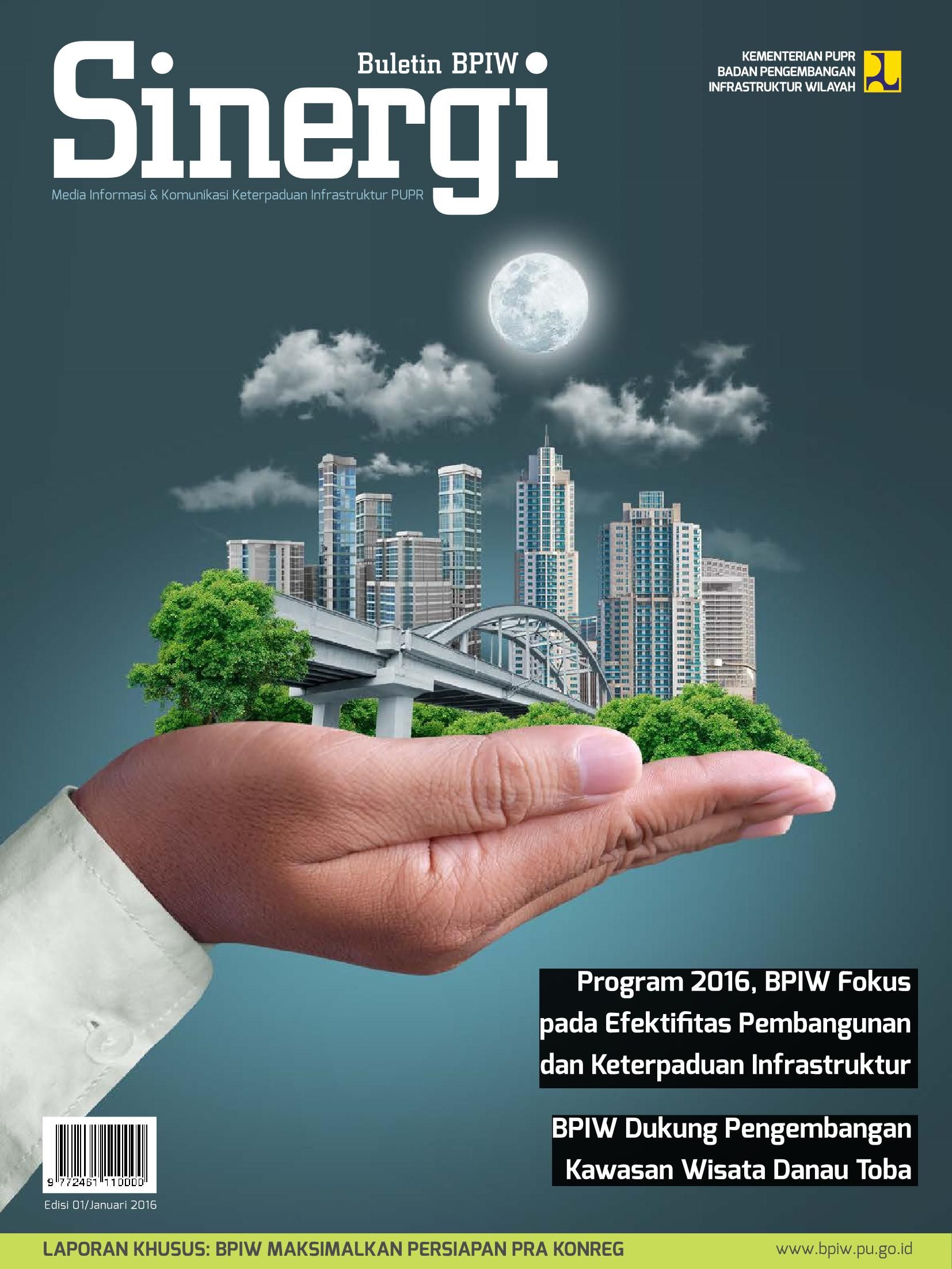 Cover Buletin Mendorong Infrastruktur PUPR