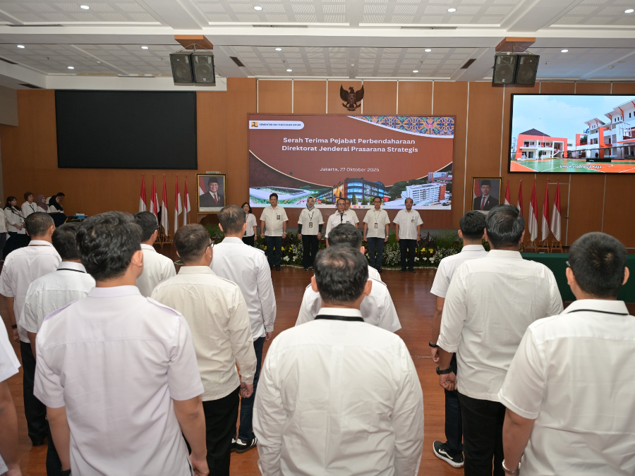 Serah Terima Jabatan Perbendaraan Digelar, Dirjen Prasarana Strategis Wanti-wanti Jabatan Bukan Jadi Batu Sandungan